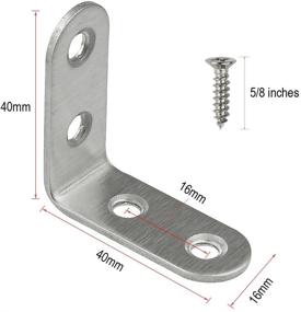 img 3 attached to Corner Stainless Brackets Fastener Screws