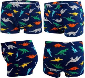 img 1 attached to Auranso Toddler Boys Cotton Boxer Briefs Underwear Dinosaur Car - 6 Pack (2-11Y): Comfort and Style for Your Little Explorer!