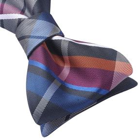 img 2 attached to 👔 HISDERN Colorful Striped Classic Wedding Tie