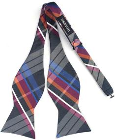 img 1 attached to 👔 HISDERN Colorful Striped Classic Wedding Tie