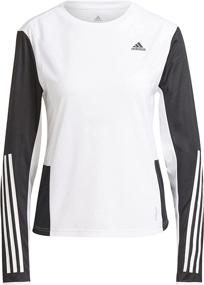 img 1 attached to Adidas Womens 3 Stripes Longsleeve Medium Sports & Fitness and Cycling