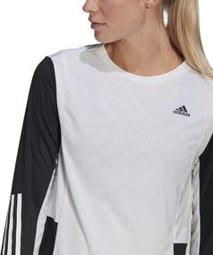 img 2 attached to Adidas Womens 3 Stripes Longsleeve Medium Sports & Fitness and Cycling