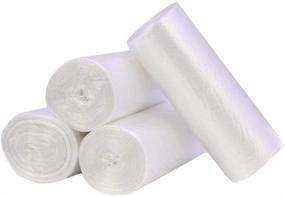 img 4 attached to Aijoso 4 Gallon Clear Trash Bags - 100 Counts/ 4 Rolls Light Duty Wastebasket Liners for Garbage Disposal