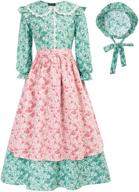 👧 girls pioneer colonial prairie costume dress by scarlet darkness logo