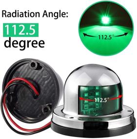 img 1 attached to ⚓️ Помощник Паросчасти 12V Морской катер Яхта LED Навигационные огни Pontoon инструмент крепления Красные Зеленые Боковые Старбордные Огни Судовой Сигнал Освещение Погружаемые 8 LED для Пунктов Скитера Из Нержавеющей Стали