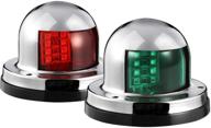 ⚓️ помощник паросчасти 12v морской катер яхта led навигационные огни pontoon инструмент крепления красные зеленые боковые старбордные огни судовой сигнал освещение погружаемые 8 led для пунктов скитера из нержавеющей стали логотип