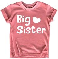 sister toddler promoted outfit announcement girls' clothing logo