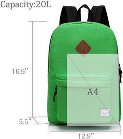 img 2 attached to 🎒 VASCHY Classic Lightweight Backpacks with Enhanced Durability