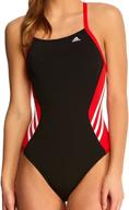 👙 adidas women's solid infinitex splice performance one piece swimsuit: unmatched swimwear performance for women logo