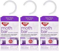 🦋 enoz moth bar: effective protection against clothes moths and carpet beetles - lavender scent, 6 oz (pack of 3) логотип