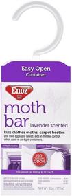 img 3 attached to 🦋 Enoz Moth Bar: Effective Protection Against Clothes Moths and Carpet Beetles - Lavender Scent, 6 oz (Pack of 3)