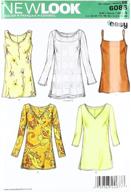 👚 new look sewing pattern 6086: trendy misses tops in sizes 10-22 logo