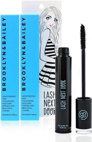 img 2 attached to 👀 Brooklyn and Bailey's Lash Next Door Waterproof Mascara Black – Volume and Length for Smudge-Proof Lashes (2 Pack)