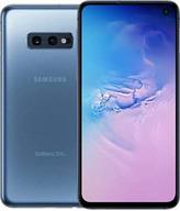 📱 samsung galaxy s10e g970u 128gb gsm unlocked smartphone with 12mp &amp; 16mp dual rear cameras (usa version) - blue logo