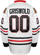 🎄 clark griswold #00 x-mas christmas vacation stitched movie ice hockey jersey - celebrate the holidays with the iconic movie character! logo