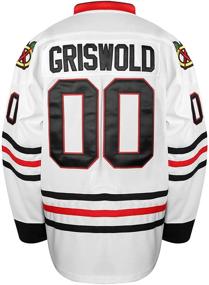 img 4 attached to 🎄 Clark Griswold #00 X-Mas Christmas Vacation Stitched Movie Ice Hockey Jersey - Celebrate the Holidays with the Iconic Movie Character!