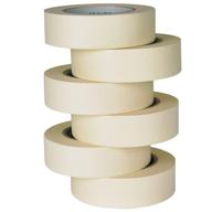 📦 tianbo first masking tape 6 rolls: wide masking tape for home and office, 1.41 inches x 60 yards, beige - general purpose and high-quality logo