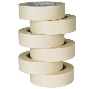 img 4 attached to 📦 TIANBO FIRST Masking Tape 6 Rolls: Wide Masking Tape for Home and Office, 1.41 Inches x 60 Yards, Beige - General Purpose and High-Quality