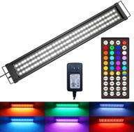 🐠 enhance your aquarium with woino rgb led fish tank light: remote control, timer, sunset/sunrise modes, ul-listed power supply, 12-55 inch logo