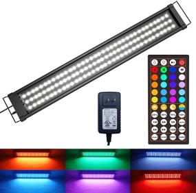 img 4 attached to 🐠 Enhance Your Aquarium with WOINO RGB LED Fish Tank Light: Remote Control, Timer, Sunset/Sunrise Modes, UL-Listed Power Supply, 12-55 Inch