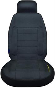 img 3 attached to 🚗 Цветокоррозийный автомобильный чехол Goodyear GY1247: премиум неопреновая ткань для превосходной защиты, подходит для большинства автомобилей, совместим с боковыми подушками безопасности.