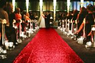 🎉 shinybeauty red sequin party glitter runner - wedding aisle runner 2ft x 15ft - n116 logo