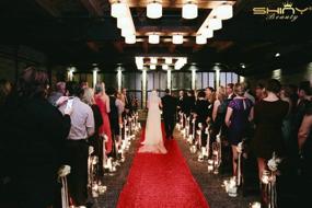 img 2 attached to 🎉 ShinyBeauty Red Sequin Party Glitter Runner - Wedding Aisle Runner 2ft x 15ft - N116