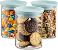 🍃 godinger stackable glass jars - set of 3, ideal for organized food storage логотип