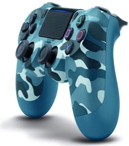 img 1 attached to 🎮 Обновленный беспроводной контроллер DualShock 4 для PlayStation 4 - синий камуфляж: Исследуйте мир игр с подлинностью.