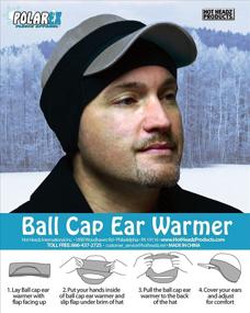 img 2 attached to 🧢 Polarex Ball Cap Ear Warmer by Hot Headz