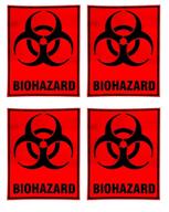 outdoor biohazard biological warning sticker logo