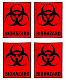 img 3 attached to Outdoor BIOHAZARD Biological Warning Sticker