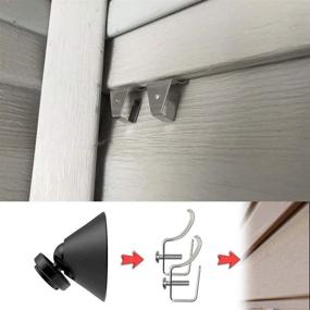 img 1 attached to 📷 12 Pack Stainless Steel Vinyl Siding Mounts for Blink Outdoor Camera System – No-Hole Needed Outdoor Siding Clips for Mounting Blink Outdoor Security Camera