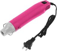 🔥 chgimposs 110v 300w mini heat gun, pink portable hot air gun for diy embossing, shrink wrapping, drying paint with electrical heat tool function логотип