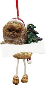 img 4 attached to Pomeranian Ornament Dangling Personalized Christmas