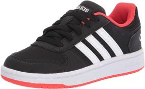 img 4 attached to 👟 Adidas Hoops Sneaker for Boys - Stylish Black Girls' Shoes