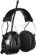 👂 protear am fm hearing protector: ultimate ear protection for mowing, snowblowing, construction, workshops, 25db nrr (black) logo