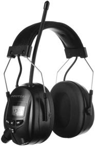img 4 attached to 👂 PROTEAR AM FM Hearing Protector: Ultimate Ear Protection for Mowing, Snowblowing, Construction, Workshops, 25dB NRR (Black)