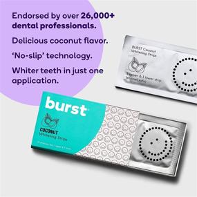 img 2 attached to 😁 BURST Teeth Whitening Strips with Coconut Oil: 7 Treatments for a Radiant Smile [Packaging May Vary]