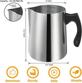 img 3 attached to 🕯️ 32oz Stainless Steel Candle Making Pouring Pot - Double Boiler Wax Melting Pitcher with Heat-Resistant Handle and Dripless Pouring Spout Design