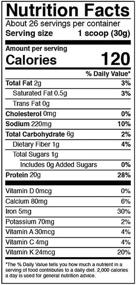 img 3 attached to 🌱 Vegan Protein and Greens Vanilla Powder (26 Servings, 26.8 Ounce) - Plant Based Protein Shake, Gluten Free, Dairy Free, Soy Free, GMO Free