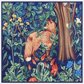 img 4 attached to 🦊 Captivating Forest Fox: William Morris Counted Cross Stitch Pattern, Exclusively by Orenco Originals