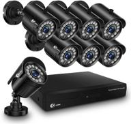 📷 xvim 1080p h.264 home security cameras system - 8ch 1080p hd dvr with 8pcs 1080p waterproof surveillance cameras for live viewing & night vision logo