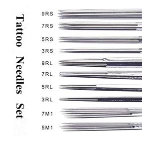 img 3 attached to 🖋️ Autdor Tattoo Needles Set - 50PCS Mixed Tattoo Needles 3RL, 5RL, 7RL, 9RL, 3RS, 5RS, 7RS, 9RS, 5M1, 7M1 Disposable Sterile Tattoo Gun Needles Assorted Liners, Shaders, and Magnum (Mixed RL/RS/M1-50pcs)