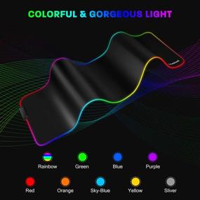 img 3 attached to Коврик для мыши для игровой мышки LeadsaiL RGB