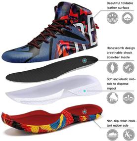 img 2 attached to 🏀 ASHION Non-Slip Basketball High Top Sneakers for Girls: Athletic Shoes