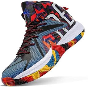 img 4 attached to 🏀 ASHION Non-Slip Basketball High Top Sneakers for Girls: Athletic Shoes