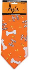 img 3 attached to 🐶 Aria Trick-or-Treat Dog Bandanas: A Vibrant Orange Accessory for Dogs