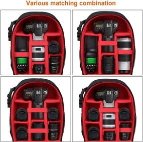 img 2 attached to LP Camera Backpack: Unisex, Waterproof Bag Case for DSLR/SLR, Compatible with Nikon, Canon, Sony, and More