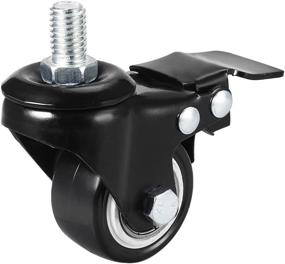 img 1 attached to Uxcell Swivel Caster Threaded Capacity